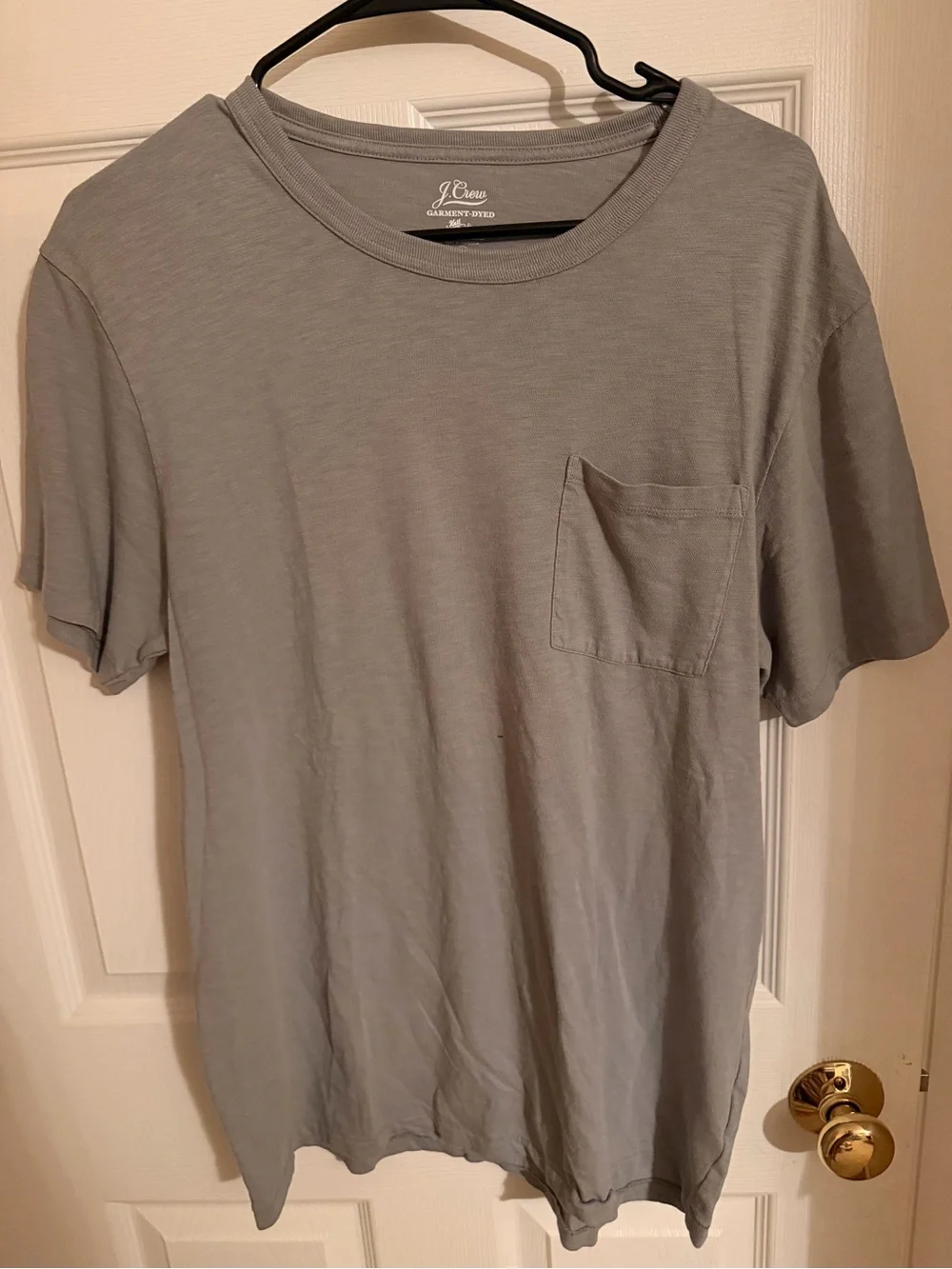 J. Crew Men’s Light Gray Short-Sleeve Pocket Tee